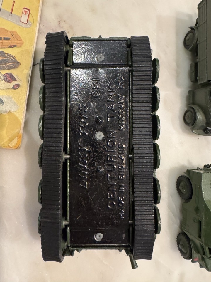 Dinky Toys 651 Cingoli In Gomma Per Carro Armato Centurion | Ricambio 1:43 Scala Collezionisti