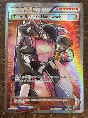 Pokémon Team Rocket's Handiwork Full Art Ultra Rare Holo Fates Collide 124/124