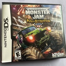 Monster Jam Path of Destruction Nintendo DS 2010 W/ Manual & Inserts Tested