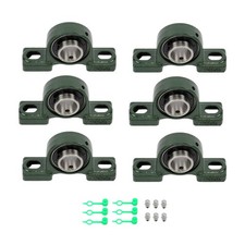 6pcs UCP205-16 Pillow Block Bearing With 1" Bore Self Alignment Solid Base