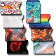 8 RFID Blocking Sleeves, Credit Card Protector, Anti-Theft Credit Card Holder, E