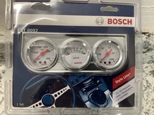 Bosch FST8092 Style Line 1-1/2" Oil Pressure/Water Pressure/Voltmeter Gauge Set