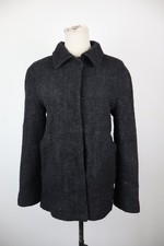 ARMANI JEANS CAPPOTTO TRAPUNTATO GIACCA DONNA TG 42 WOMAN COAT LANA WOOL JACKET