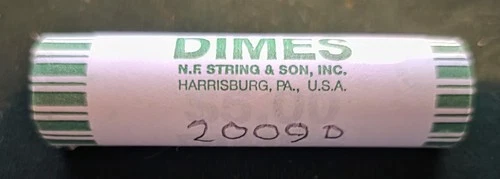 2009 D ROOSEVELT DIME ROLL 50 UNCIRCULATED