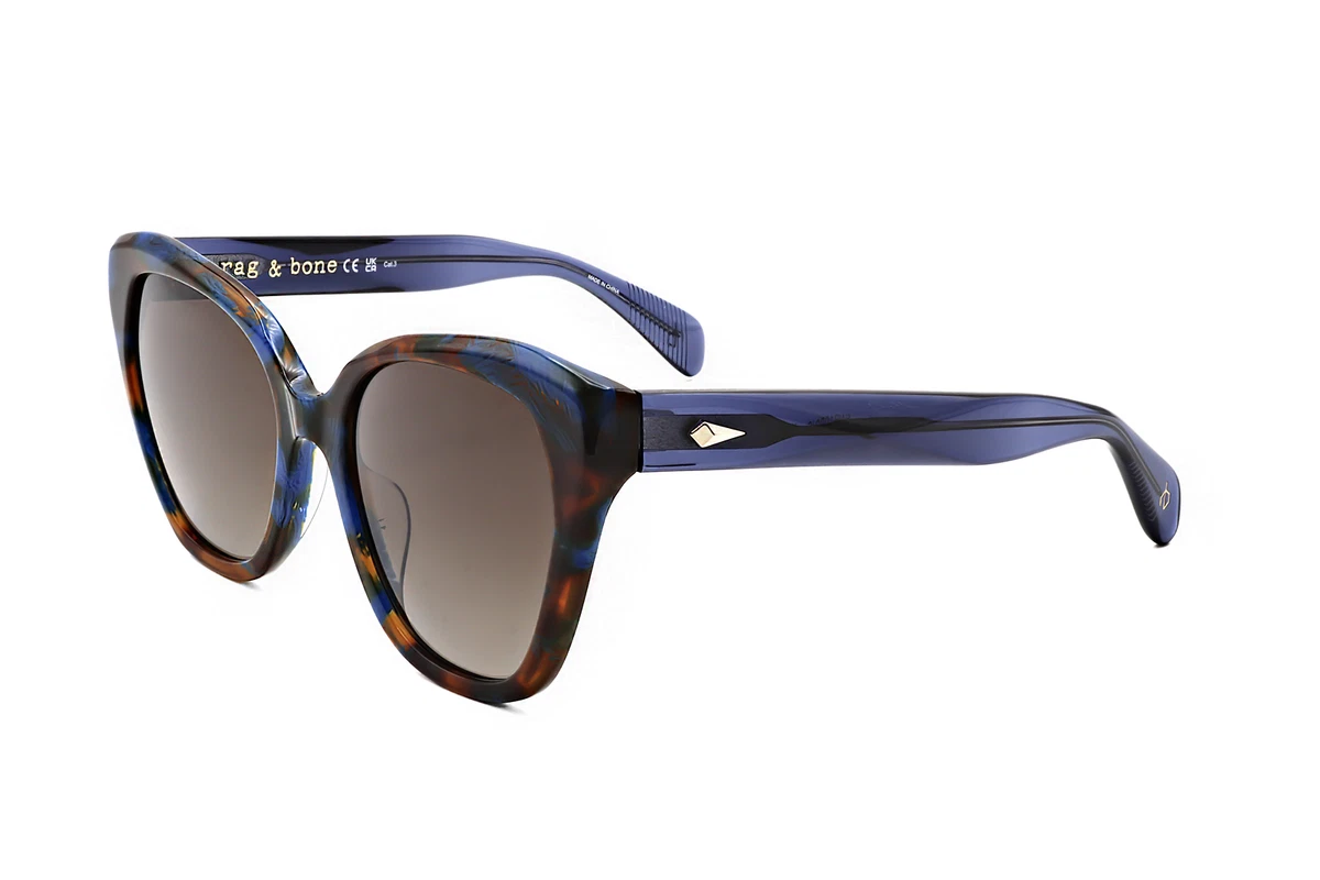 rag & bone Blue Tortoiseshell Sunglasses Opticontacts.com -- Rag and Bone Rag & Bone RNB5046/G/S main image 2
