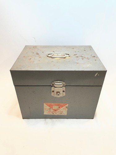 Vintage Metal Filling Cabinet Industrial MCM Hamilton Giant File 12.5 x 9 x 10