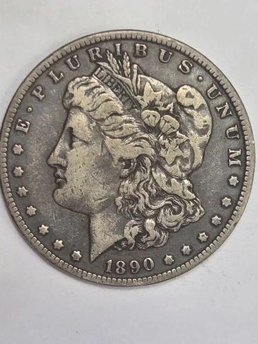 1890 Morgan Dollar 90% Silver New Orleans Fine Condition Collector Coin