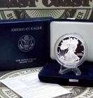 2007 "W" PROOF American SILVER Eagle $1 Box & COA East Coast Coin & Collectables