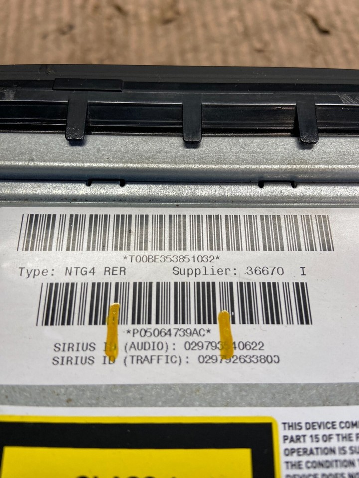 2008 2013 Jeep Dodge Chrysler Screen Display CD Player Satellite Radio