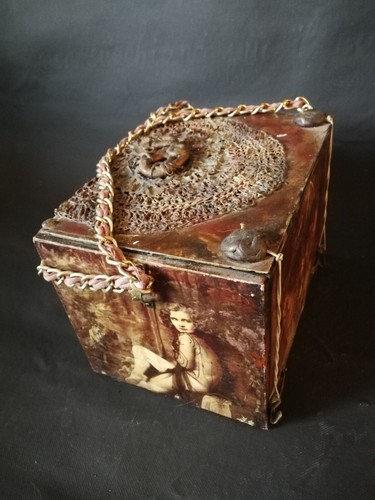classic bag hand handle handbag vintage woman fashion brand pochette in wood box - Picture 9 of 24