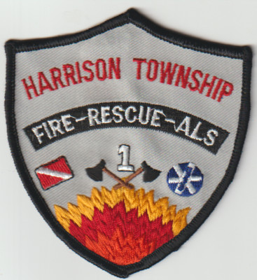 Hhazel Park & Harrison Township MI Fire Rescue ALS patches ship from Australia