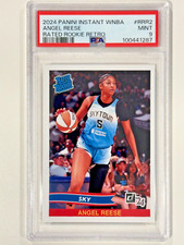 2024 Panini Instant WNBA Angel Reese Retro Rated Rookie SP PSA 9 Sky #RRR2