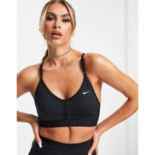 Nike Indy Light Support Sports Bra Adjustable Straps Black New