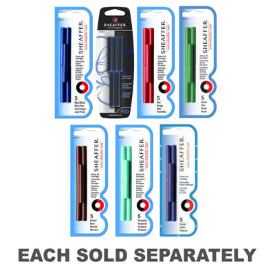 Sheaffer Skrip Specially Formulated Ink Cartridges 5 Pack Blister Card 96310