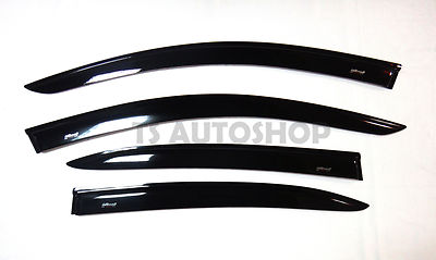 4 DOOR BLACK RAIN VISOR WEATHER GUARDS FOR MAZDA2 MAZDA 2 SEDAN 2015 SKY ACTIVE