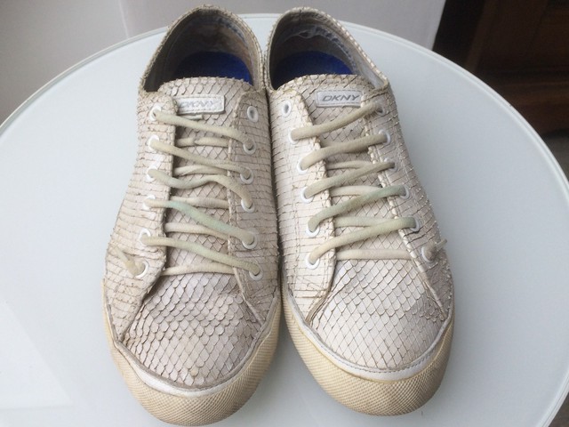 dkny snakeskin sneakers