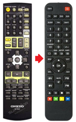 Ersatz Fernbedienung für Onkyo RC-704S - DR-S501