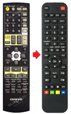 BELIFE Mando a distancia de reemplazo para Onkyo RC-704S - DR-S501