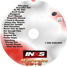 CUSTOM KARAOKE INXS 20 SONG cdg CD G WHAT YOU NEED NEED YOU TONIGHT DON'T CHANGE