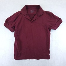 Cinch Polo Shirt Mens Short Sleeve Burgandy Collared Cotton Size Medium