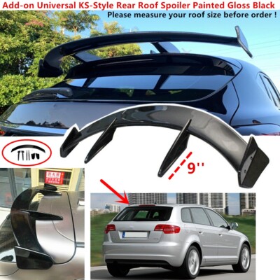 FITS 2006-13 AUDI A3 HATCHBACK S3 REAR ROOF AIRPLANE SPOILER WING 51'' UNIVERSAL