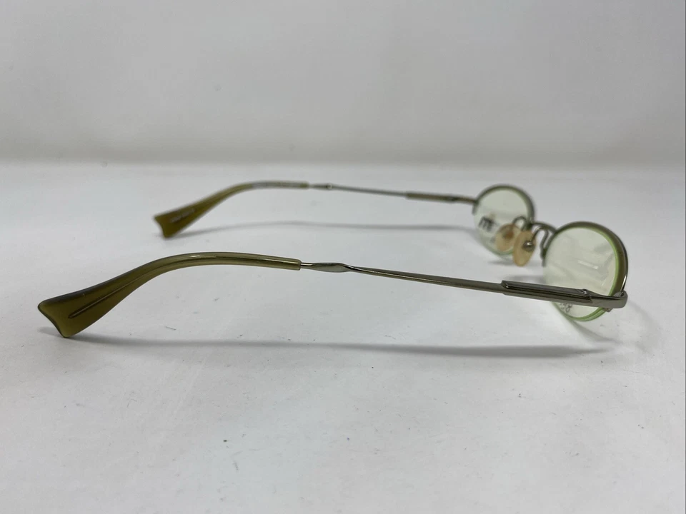 Marco de gafas Alain Mikli France M0139 Col.03 verde/plateado medio borde CQ71 Foto 4 de 4