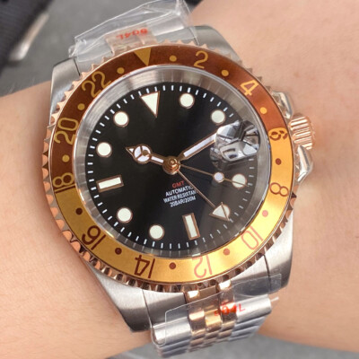 2024 NEW 40mm Water Ghost 20ATM Sapphire fit NH34 GMT Automatic Watches for Men