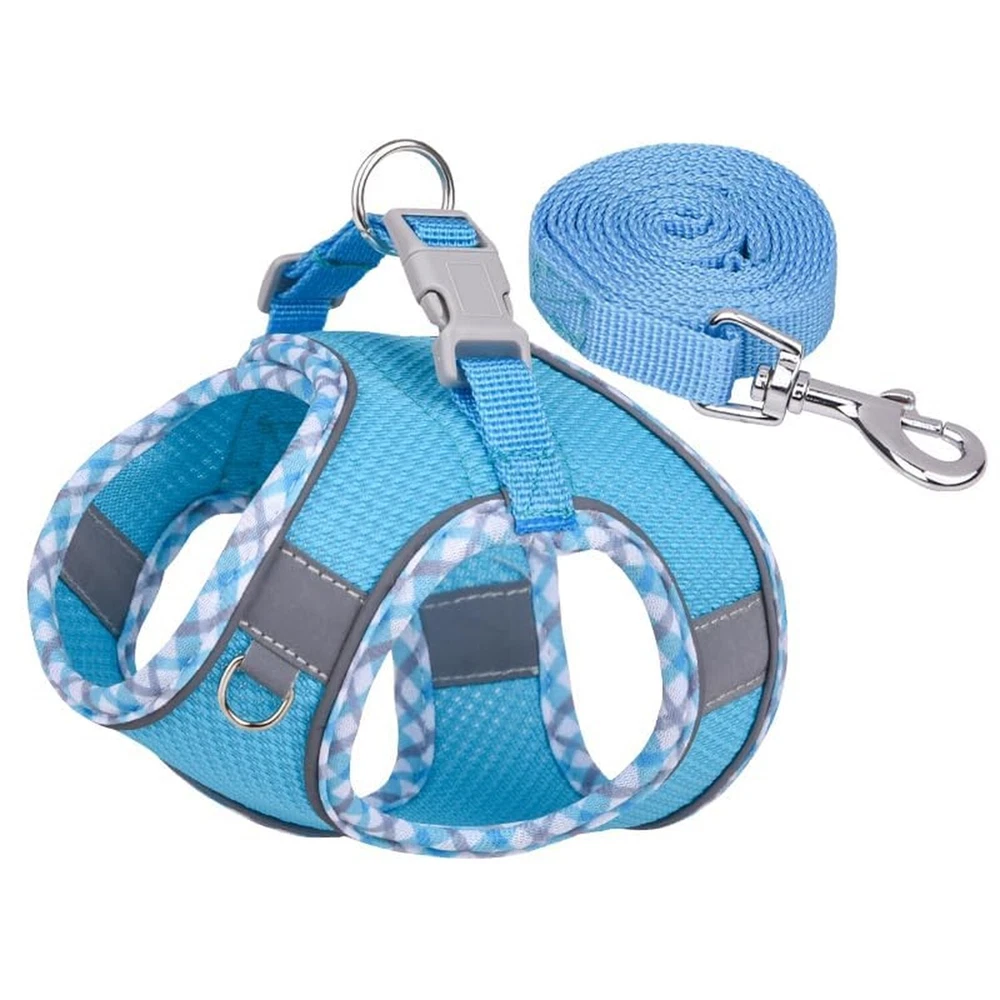 Dog Harness and Leash Set, No Pull Adjustable Reflective Pet Harness for Smal...