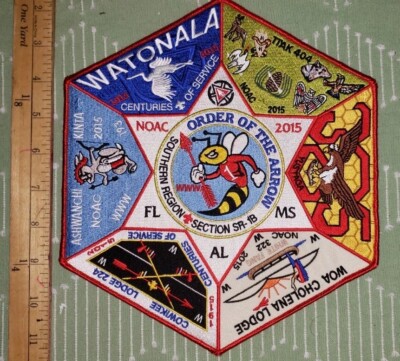 2015 NOAC Section SR-1B OA Jacket patch 100 Anniversary 169 193 404 224 322 385