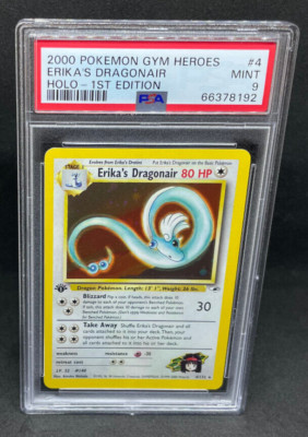 Pokemon 1st Edition Gym Heroes Erika's Dragonair 4/132 Holo Foil
