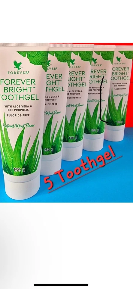 FOREVER LIVING 5 X FOREVER ALOE VERA BRIGHT TOOTH GEL. Free Royal Mail Delivery