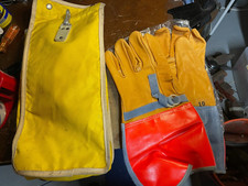 Vintage NOS Miller Work Safety Gloves Size 10 w/ Soft Case Franklin PA USA