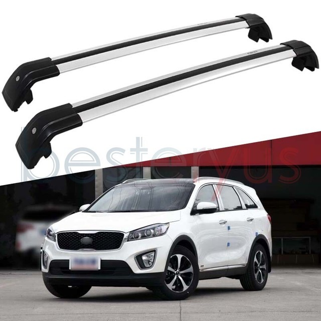US Stock 2 PCS Cross Bar for KIA Sorento 20152020 Top Aluminum Roof Rack Rail eBay