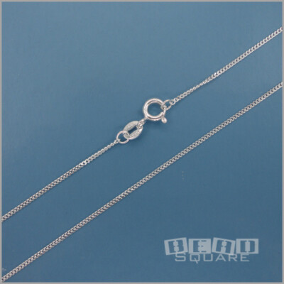 Solid Sterling Silver Thin Chain Necklace w/ Spring Ring Clasp [Choose Style]