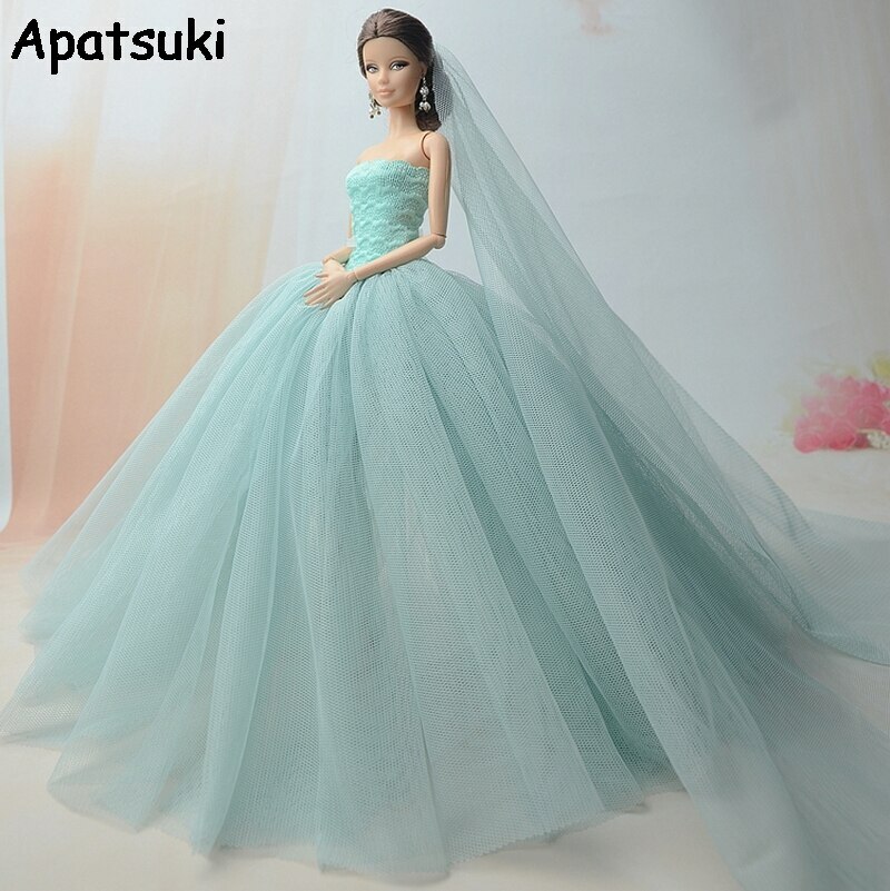 High Quality Doll Dress For Doll Long Tail Evening Gown Wedding  Dresses