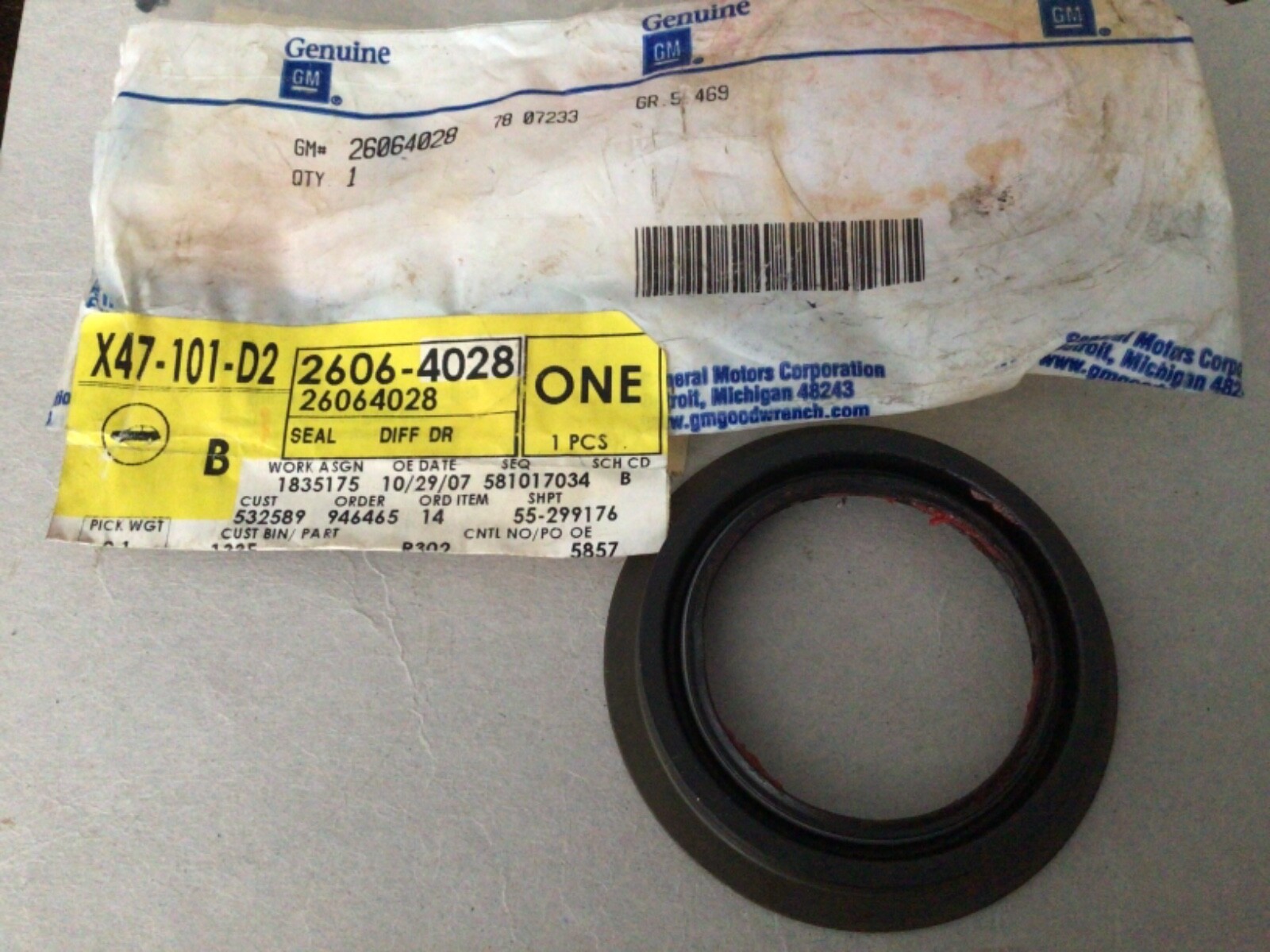 NOS ACDelco 97 98 01 02 03 04 Chevy S10 SSR Pinion Seal 26064028 | eBay