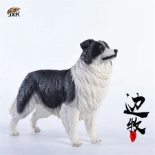 JXK 1/6 Border Collie Borderllie Dog Pet Figure Animal Model Collector Toy Gift
