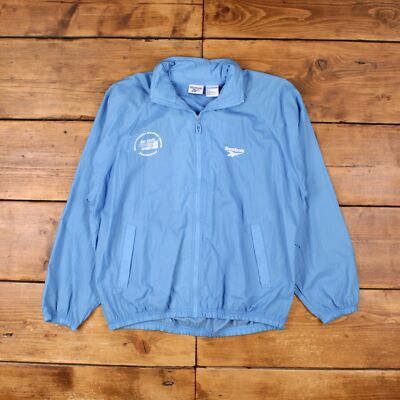 Vintage Reebok Windbreaker Jacke M 90s Bay State Games Blau