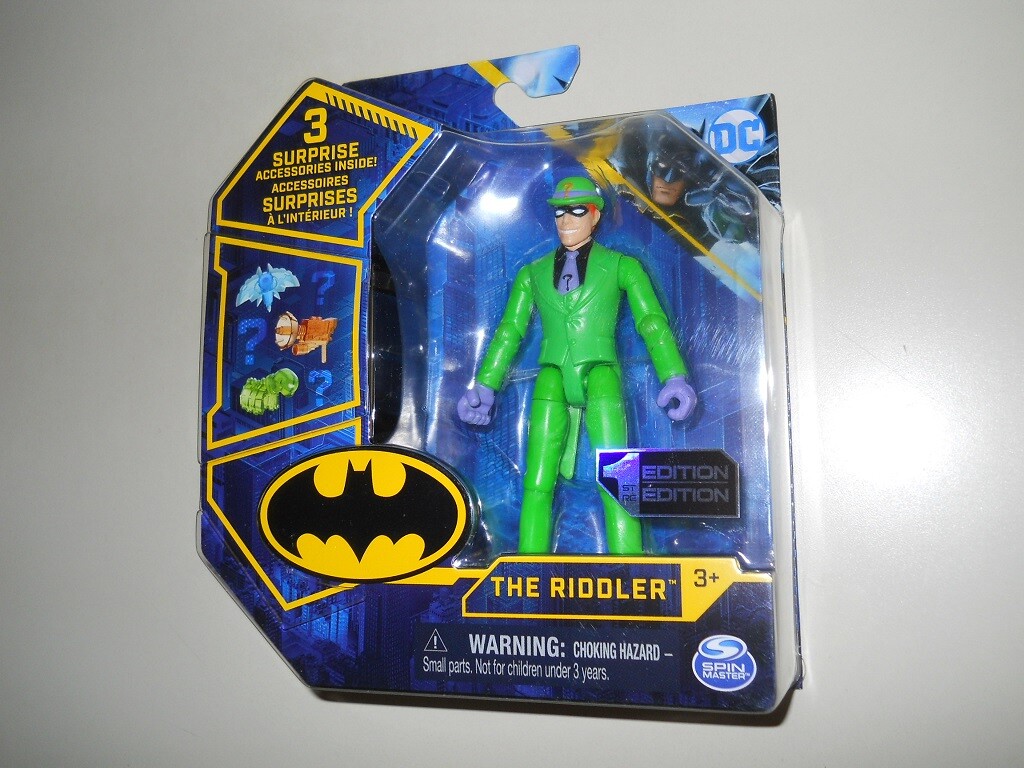 THE RIDDLER ( 4" )  ( 2020 ) DC BATMAN VILLAIN ACTION FIGURE
