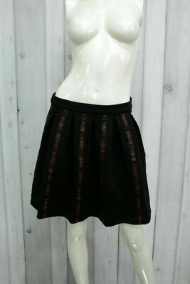 4US CESARE PACIOTTI Skirt Size S Short Skirt Miniskirt Skirt Black Rock Italy