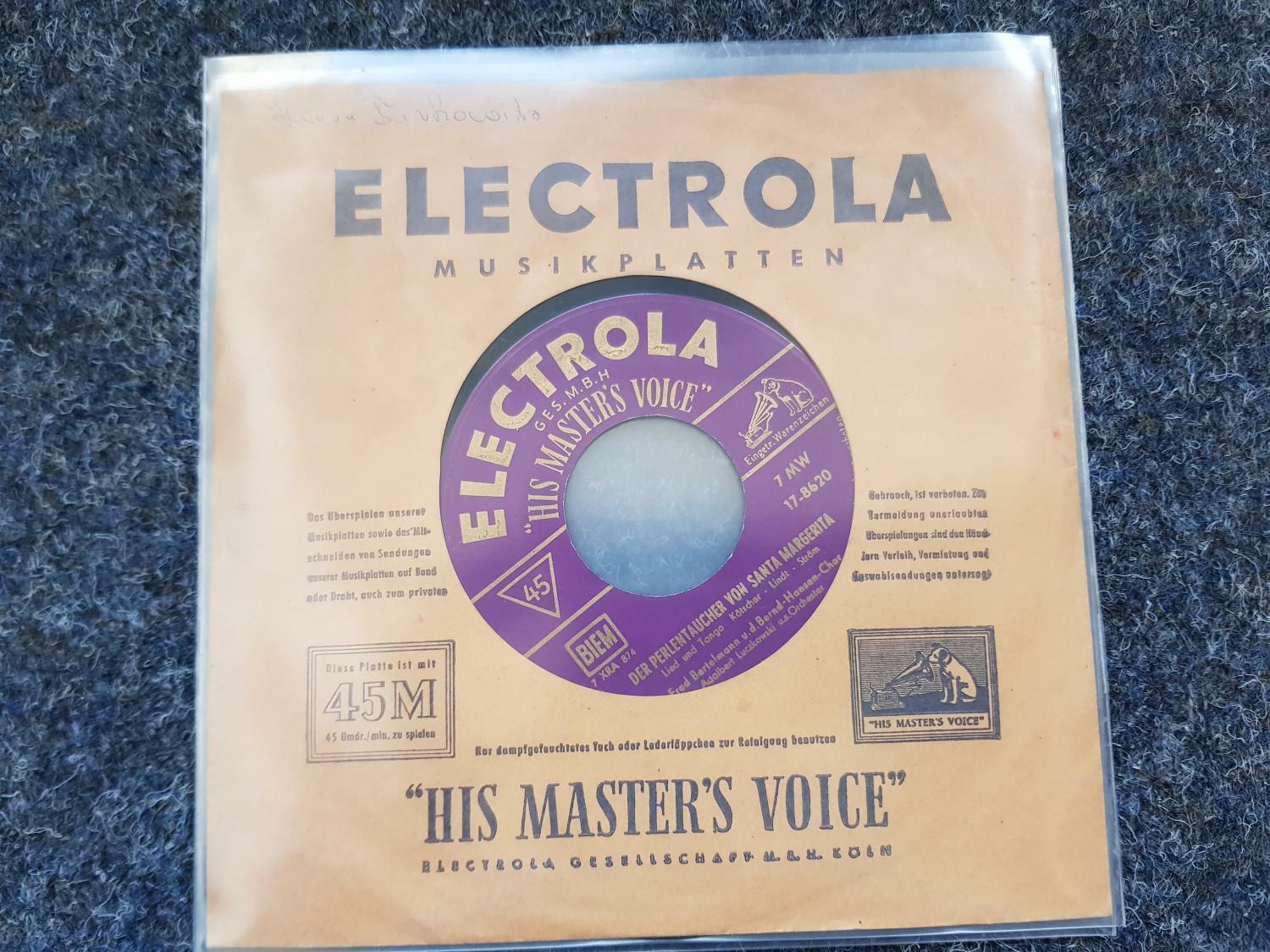 7"" Single Vinyl Fred Bertelmann - Rot ist dein Mund