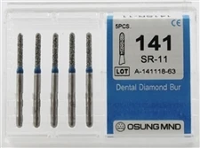 Dental Diamond Burs, Standard Grit Multi-Use, 5 Pcs/Pk [141SR-11]