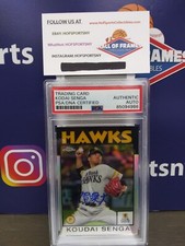 2021 KODAI SENGA TOPPS CHROME REFRACTOR NPB 86-KS SIGNED IN KANJI PSA AUTO