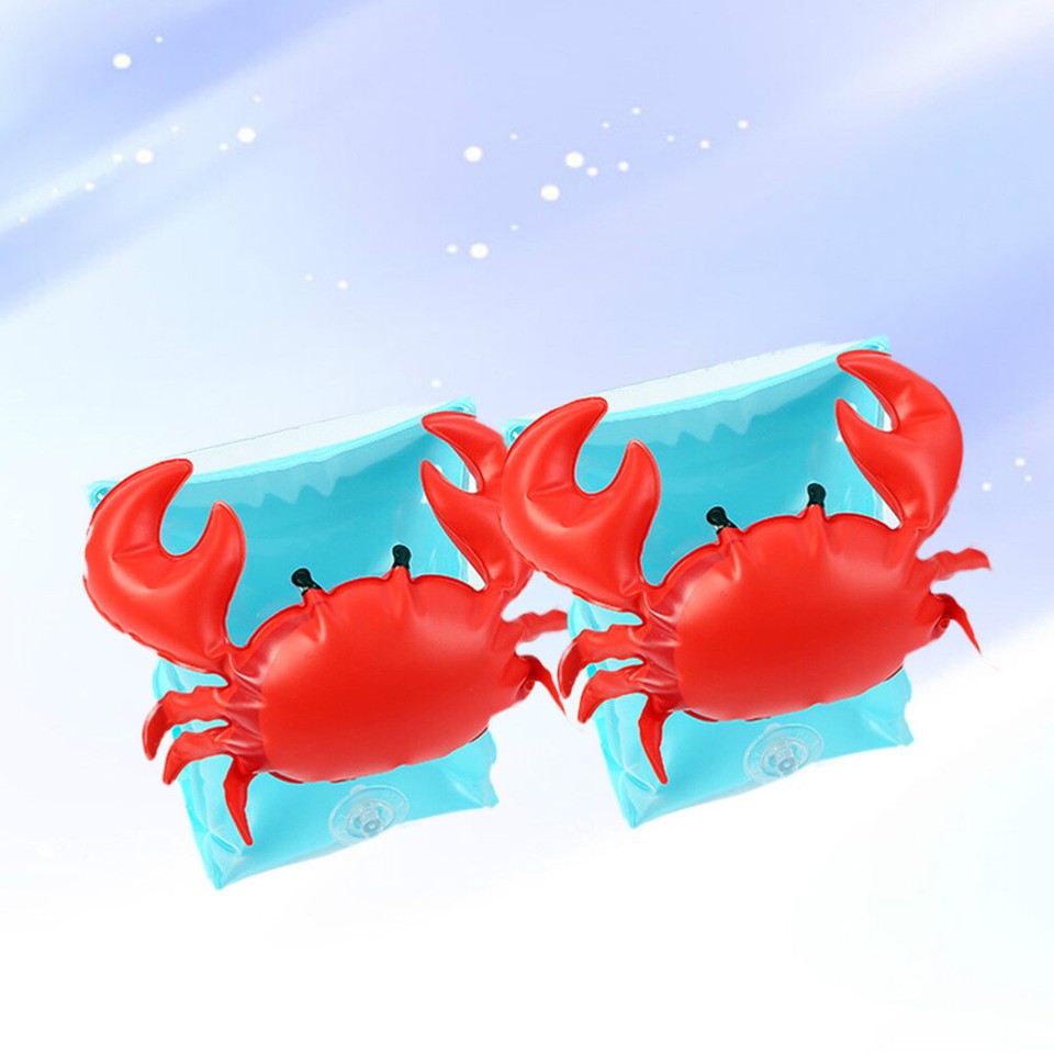 Children Floaties Arm Swimming Bands Toy Crab Armband Baby Inflatable