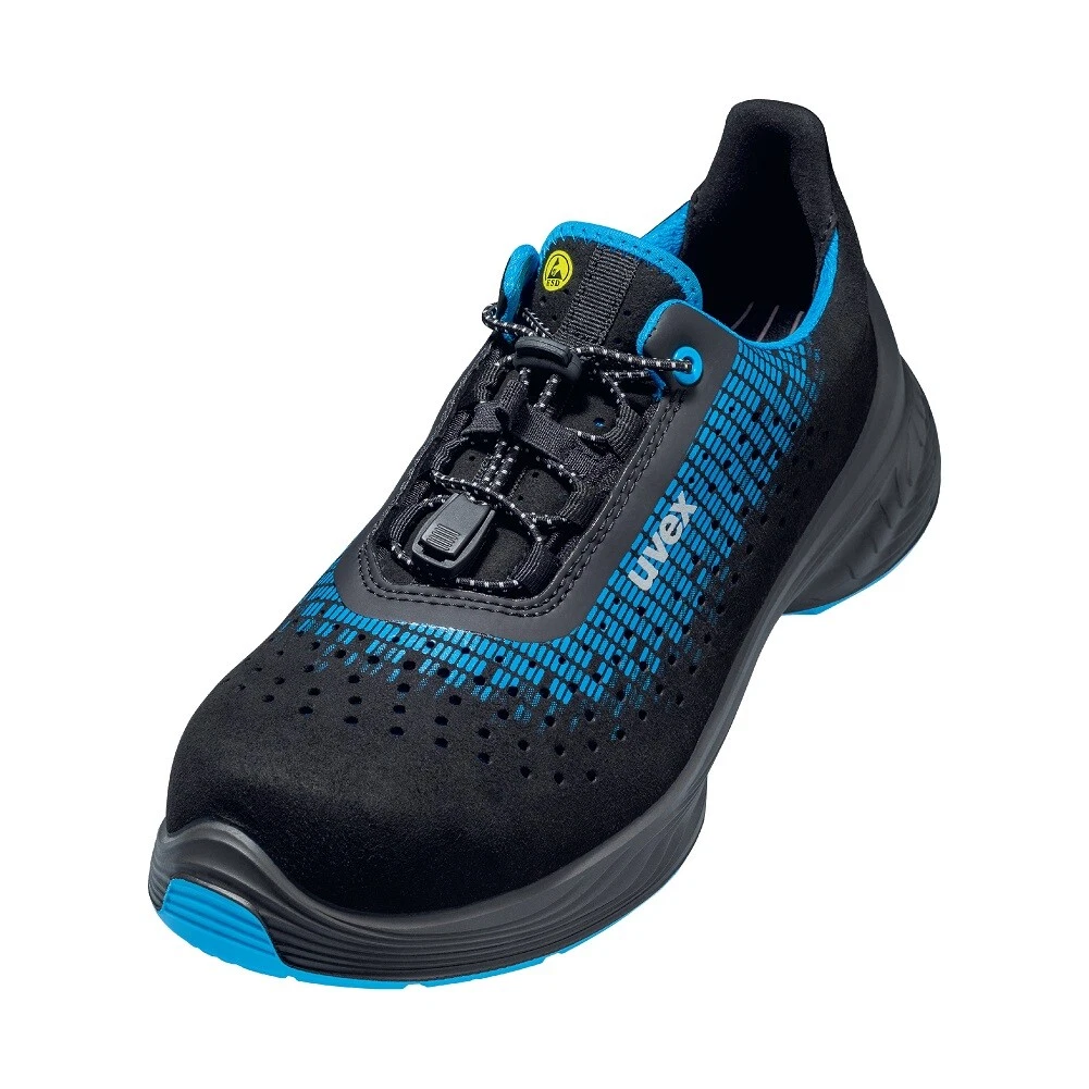 UVEX 1 SAFETY TRAINERS LIGHTWEIGHT PERFORATED METAL-FREE S1 ESD RATED 4 - 13UK