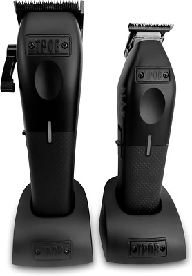 Play Barber Hair Clippers for Men 7500 RPM With Rubber Black Grips Blackout Set