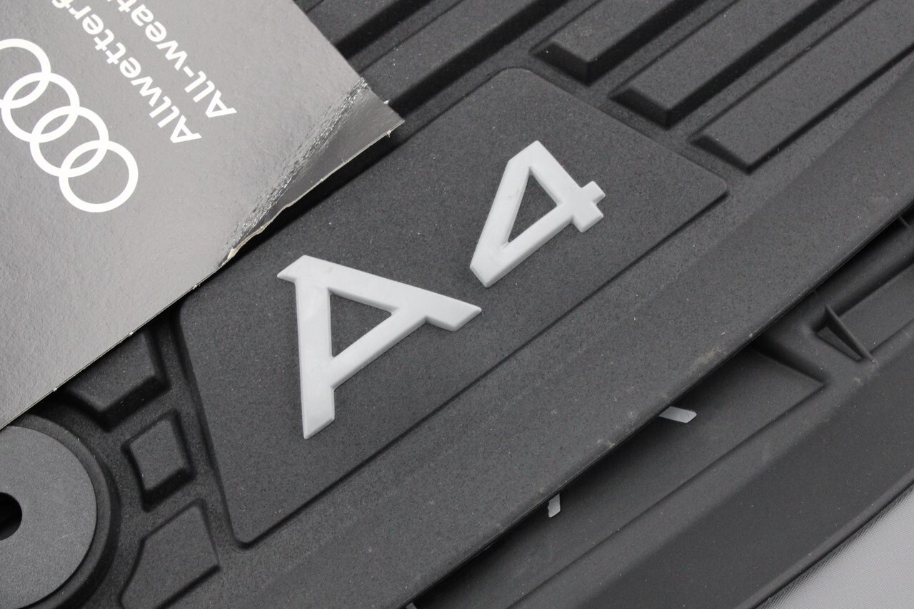 Genuine Audi A4 S4 B9 20162020 front rubber floor mats set (RHD