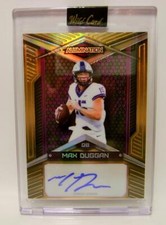 MAX DUGGAN #10 /50 GOLD AUTO FOOTBALL WILD CARD ALUMINATION 2023