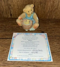 Cherished Teddies Robert Love Keeps Me Afloat with Certificate of Adoption