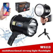 900000LM LED Lamparas De Mano Solar Recargables Linternas Alta Potencia Batería